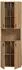 xonox.home Mone Badezimmer-Hochschrank Artisan Eiche, 60x192x30cm