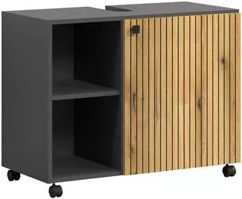 trendteam PureBliss Waschbeckenunterschrank anthrazit, 80x64x42cm (233730184)