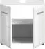 xonox.home Ice Waschbeckenunterschrank Weiß Hochglanz 60x54x32cm (X86A9705)