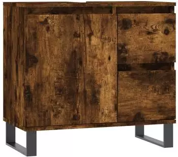 vidaXL Badezimmerschrank R&auml;uchereiche 65x33x60cm Holzwerkstoff (831617)