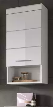 Inn.Furn Shawn Badezimmer-H&auml;ngeschrank Wei&szlig; Hochglanz 37x79cm