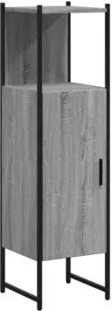 vidaXL Badschrank grau Sonoma 33x33x120,5cm Holzwerkstoff (842469)