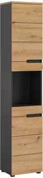 xonox.home Canu Hochschrank Artisan/Basalt Grau 38x193x34cm (X4CE1711)