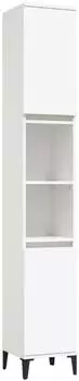 vidaXL Badezimmerschrank Wei&szlig; 30x30x190cm Holzwerkstoff (819796)