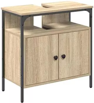 vidaXL Badezimmerschrank mit T&uuml;r Beige 60x30x60cm Holzwerkstoff (868042)