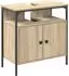 vidaXL Badezimmerschrank mit Tür Beige 60x30x60cm Holzwerkstoff (868042)