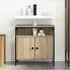 vidaXL Badezimmerschrank mit Tür Beige 60x30x60cm Holzwerkstoff (868042)