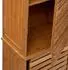AC-Déco Sicela Badezimmer-Hochschrank 2 Türen, Bambus, beige (FIVE23-160814)