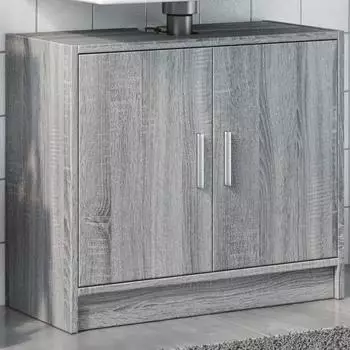 vidaXL Waschbeckenunterschrank grau Sonoma 63x29x55cm Holzwerkstoff (848099)