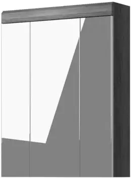 Inn.Furn Shawn Spiegelschrank 3-t&uuml;rig, rauchsilber, 60x79cm (Shawn)