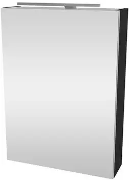 Fackelmann SBC Spiegelschrank 1-t&uuml;rig anthrazit 50cm Linksanschlag (82418040)