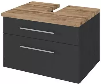 Held Möbel Davos Waschbeckenunterschrank 60x41cm, graphit matt (Davos)