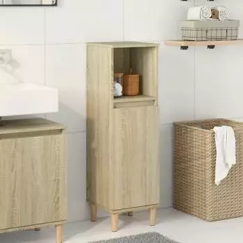 vidaXL Badezimmerschrank Sonoma-Eiche 30x30x100cm Holzwerkstoff (849659)