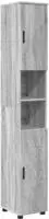 vidaXL Badezimmerschrank mit Speicher Graues Sonoma 30 x 35 x 192 cm