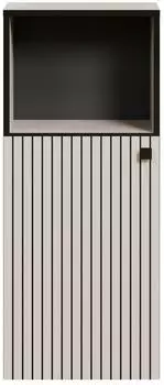 trendteam PureBliss Standschrank Kaschmir Hellgrau Rillenoptik 40x95x31cm (233780231)