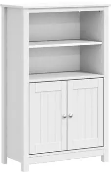 vidaXL BERG Badschrank wei&szlig; 69,5x34x110cm Massivholz Kiefer (358546)