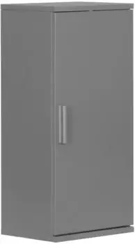 Relaxdays H&auml;ngeschrank Bad 2 F&auml;cher, MDF, grau-blau, 62x30x21cm (10051476_111)
