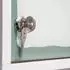 Haushalt International Medizinschrank Metall, weiß, mit Glastür und Schloss, 30x15x50cm