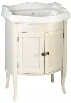 Sapho Retro Waschtischschrank 60x80x45cm, Altweiß (1684)