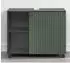trendteam PureBliss Waschbeckenunterschrank grün, 80x64x42cm (233730113)