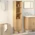 vidaXL Badschrank Olden mit Regal, Kiefer massiv, braun, 35x30x159cm (42001359)