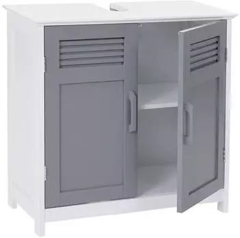 MCW Waschbeckenunterschrank -A85-u Bambus, grau, 60x60x30cm (800000527000)