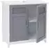 MCW Waschbeckenunterschrank -A85-u Bambus, grau, 60x60x30cm (800000527000)