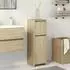 vidaXL Badezimmerschrank Sonoma-Eiche 30x30x95cm Spanplatte (849607)