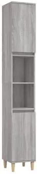 vidaXL Badezimmerschrank Sonoma-Grau 30x30x190cm Holzwerkstoff (819794)