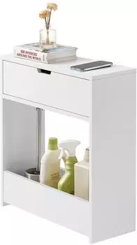 SoBuy BZR48 Nischenregal Holzwerkstoff, wei&szlig; (BZR48-W)