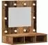 vidaXL Spiegelschrank Altholz-Optik 60x31,5x62cm (873880)