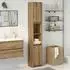 vidaXL Badezimmerschrank Holzwerkstoff Artisan-Eiche 30x30x183,5 cm (856065)