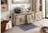 Massivmoebel24 Railway Waschbeckenunterschrank Mango 120x40x60cm whitewash (09-350-772-2077)