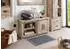 Massivmoebel24 Railway Waschbeckenunterschrank Mango 120x40x60cm whitewash (09-350-772-2077)