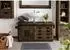 Massivmoebel24 Railway 477 Waschbeckenunterschrank Mango 120x40x60cm braun lackiert (09-350-772-3077)