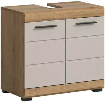 xonox.home Scout Waschbeckenunterschrank 60x56x34cm, Evoak Oak/Kaschmir matt (X06Q9705)