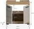 xonox.home Scout Waschbeckenunterschrank 60x56x34cm, Evoak Oak/Kaschmir matt (X06Q9705)