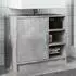 vidaXL Waschbeckenunterschrank betongrau 63x29x55cm Holzwerkstoff (848132)