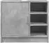 vidaXL Waschbeckenunterschrank betongrau 63x29x55cm Holzwerkstoff (848132)