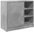vidaXL Waschbeckenunterschrank betongrau 63x29x55cm Holzwerkstoff (848132)