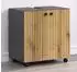 trendteam PureBliss Waschbeckenunterschrank Anthrazit/Evoke Eiche, 60x64x42cm (233730384)