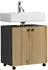 trendteam PureBliss Waschbeckenunterschrank Anthrazit/Evoke Eiche, 60x64x42cm (233730384)