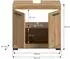 xonox.home Scout Waschbeckenunterschrank 60x56x34cm, Artisan Eiche/schwarz