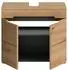 xonox.home Canu Waschbeckenunterschrank Artisan-Eiche/Basalt, 63x55x34cm