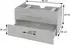 MCW Waschbeckenunterschrank D16 hochglanz grau 90cm (MCW-D16)