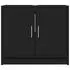 vidaXL Waschbeckenunterschrank schwarz 63x29x55cm Holzwerkstoff (848095)