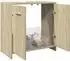 vidaXL Waschbeckenunterschrank Sonoma-Eiche 60x33x60cm (849604)
