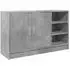 vidaXL Waschbeckenunterschrank betongrau 90x29x55cm Holzwerkstoff (848125)