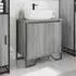 vidaXL Waschbeckenunterschrank grau Sonoma 60x35x60cm Holzwerkstoff (848657)
