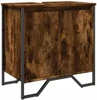 vidaXL Waschbeckenunterschrank R&auml;uchereiche 60x35x60 cm Holzwerkstoff